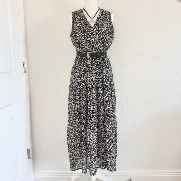 Beachsissi, Boho Sleeveless Chiffon Maxi Dress, Size M - Picture 3 of 14